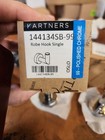 Set Of 2 Kartners 144134sb-99 Oslo Brass Solid Back Robe Hook Chrome Read    