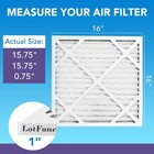 6 Pack 16x16x1 Air Filter Merv 11 Electrostatic Pleated Ac Furnace Air Filter