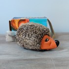 Vintage Hedgehog Flocked Friction Toy Nunu Baby  936 Made In West Germany Key