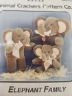 Vintage Doll Toy Pattern  Elephant Family  Animal Crackers Pattern Company 