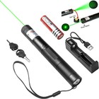 990miles Green Laser Pointer Rechargeable Lazer Pen 532nm Visible Beam Light
