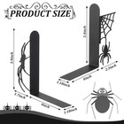 Spider Bookends Metal Gothic Black Spider Web Bookend Set Horror Decor