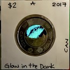 2017 Canada Toonie 2 Dollars Glow In The Dark Dance Of The Spirits Colour Coin A