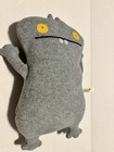 Vintage Ugly Doll Gray Babo 12    Plush  Stuffed Animal Monster 2002 Sewn Face