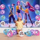 Kpop Demon Hunters Birthday Party Supplies Set Balloons Cake Toppers Banner