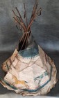 Large Vintage Kiowa   Comanche Southern Plains Indian Model Tipi Horses