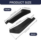 2pcs Universal Car Rear Bumper Lip Splitter Canard Diffuser  Fron Color  Black