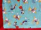  vintage Feed Sack  1930-50s Disney Western Mickey  Goofy  Donald 25 l X 25 w
