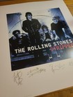 The Rolling Stones Original Lithograph Stripped Rare  1 2500 1993 Edition