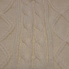 Vintage Sears Men s Store Ivory Cable-knit Mock Neck Pullover Sweater Xl Vintage