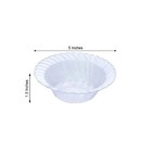 10 Clear 5 Oz Flared Plastic Dessert Ice Cream Bowls Party Events Decorations