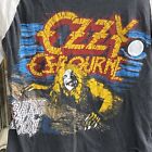 Rare Ozzy Bark At The Moon Concert Tee 1984 Motley Crue Raglan 80s Original 