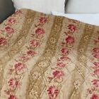 Faded Floral Large 83 X94 Wholecloth Whole Cloth Quilt Antique French C1870