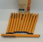 Vintage Set Of 12   Bic Fine Point Roller   Blue   1981   Made In Usa  