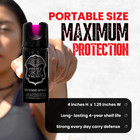 2 Police Magnum Pepper Spray 2 Ounce Pink Jogger Runner Strap Defense Security