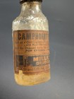 Miller Drug Co  Clear Glass Medicine Bottle  Columbus Ohio Camphorated Oil