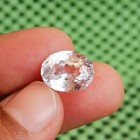 Natural Flawless Ceylon White Sapphire Loose Oval Cut Gemstone 9 35 Ct
