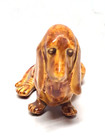 Ceramic Bassett Hound Dog Figurine