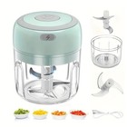 250 Ml Electric Mini Food Processor Garlic Mincer  Usb Vegetable Onion Chopper