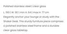 Eichholtz Desk Shaker Chrome And Glass Desk With Adjustable Base   