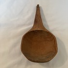 Vtg Hand Carved Wooden Ladle Spoon Bailer Primitive Farmhouse Cottage Folk Art