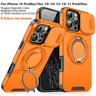 Rugged Magnetic For Iphone 17 Pro Max 16 15 14 13 12 11 With Ring Camera Cover