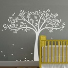 White Tree Wall Sticker Inspiration Baby Nursery Room Removable Vinyl Art Decor 