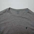 Polo Ralph Lauren Mens Heathered Crew Long Sleeve Jersey T Shirt Medium Gray