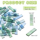 Stained Glass Strip Transparent Water Blue Mosaic Tiles 200g 7 05 Oz