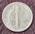 Usa - 1944-s Wwii Silver Mercury Dime- Full Bands- Free Shipping 