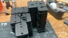 Rotation Offset Ball Mount By Lee Holster Hangers-raw  Black And Blue Anodized