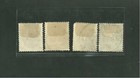 1895 Denmark Scott  41  42  44   46 Used Lot Of 4 Stamps 3  4  8   12 Ore