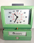 Acroprint Model 125rr4 Analog Manual Print Time Clock Green 4 Parts Repair Decor