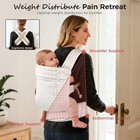 Ergonomic Baby Carrier 3 Position Newborn Toddler 7-40lbs Cotton