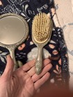 Vintage Silver Plate Mirror Brush And Comb Set Antique Victorian Era
