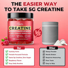 Creatine Gummies For Women 5g Creatine Gummies  Sugar Free Raspberry Flavor - Su