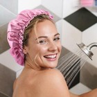 Shower Cap Shower Cap Reusable Waterproof Washable For Women Elastic Large Sh   