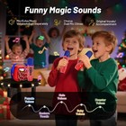 Mini Karaoke Machine For Kids 5 Voice Effects - Portable Bluetooth Red 