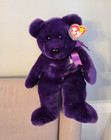 Ty Beanie Original Buddy Princess Diana Purple Plush Bear Retired 1998  Pellets