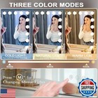 Kottova Vanity Mirror With Lights 27 6 X21 6   Large Makeup Mirror  3 Color M
