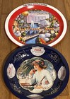 Set Of 2 Vintage Coca Cola Metal Tray   Bowl 