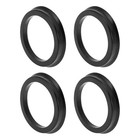 71 1mm To 57 1mm Car Wheel Hub Centric Rings Black Od 71 1mm To Id 57 1mm