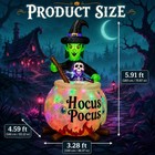 6 Ft Halloween Inflatable Witch And 6ft Cauldron  Cauldron