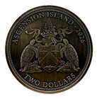 2026 Ascension Island Rogue Bison 2oz 999 Silver Antiqued Coin Uhr Mintage 599