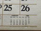 Vtg 1924 1980 Automemories Wall Calendar Serum Tool Company - Livonia  Michigan