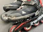 Rollerblade Microblade 4wd Inline Skates - Adjustable Size 2-5 Red  black