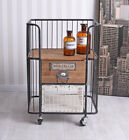 Vintage Serving Cart Trolley Tea Cart Art Deco Home Bar Bar Table