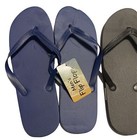 Mens Flip Flops Shower beach Sandals 2 Pairs Size 11 12 Blk blu  Cool Nwt