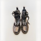 Versace Greca Labyrinth Medusa Lace-up Lug Sole Ankle Boots Black gray Eu 43