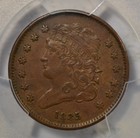 1835 Classic Head Half Cent  Pcgs Au  53
